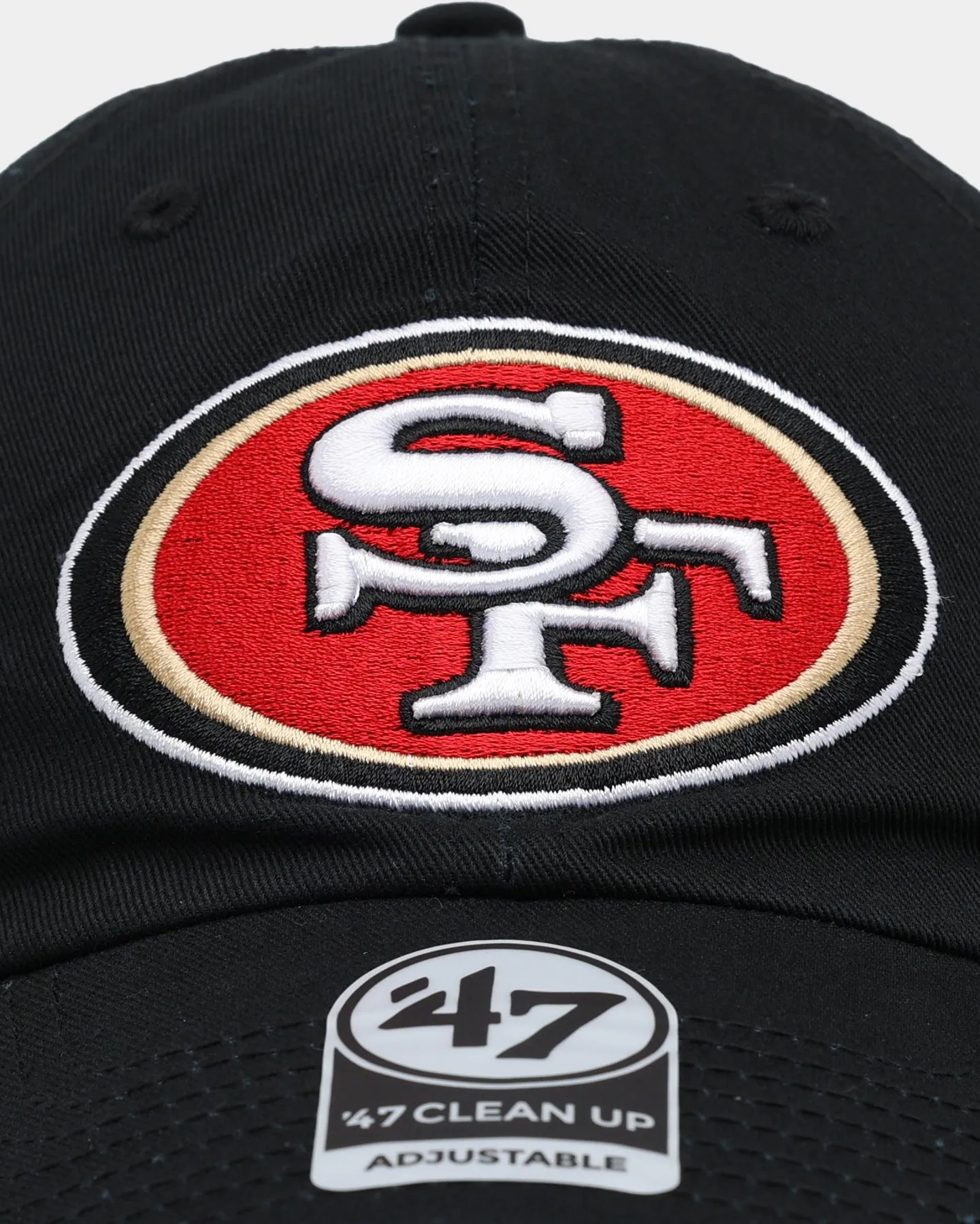 47 Brand Kids' San Francisco 49ers 47 Clean Up Strapback Black