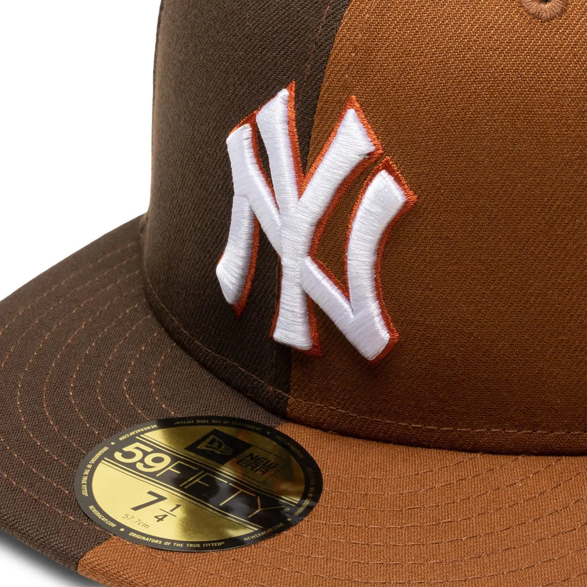 59FIFTY New York Yankees Split Design Fitted Cap - Premium Adjustable Baseball Hat for Fans