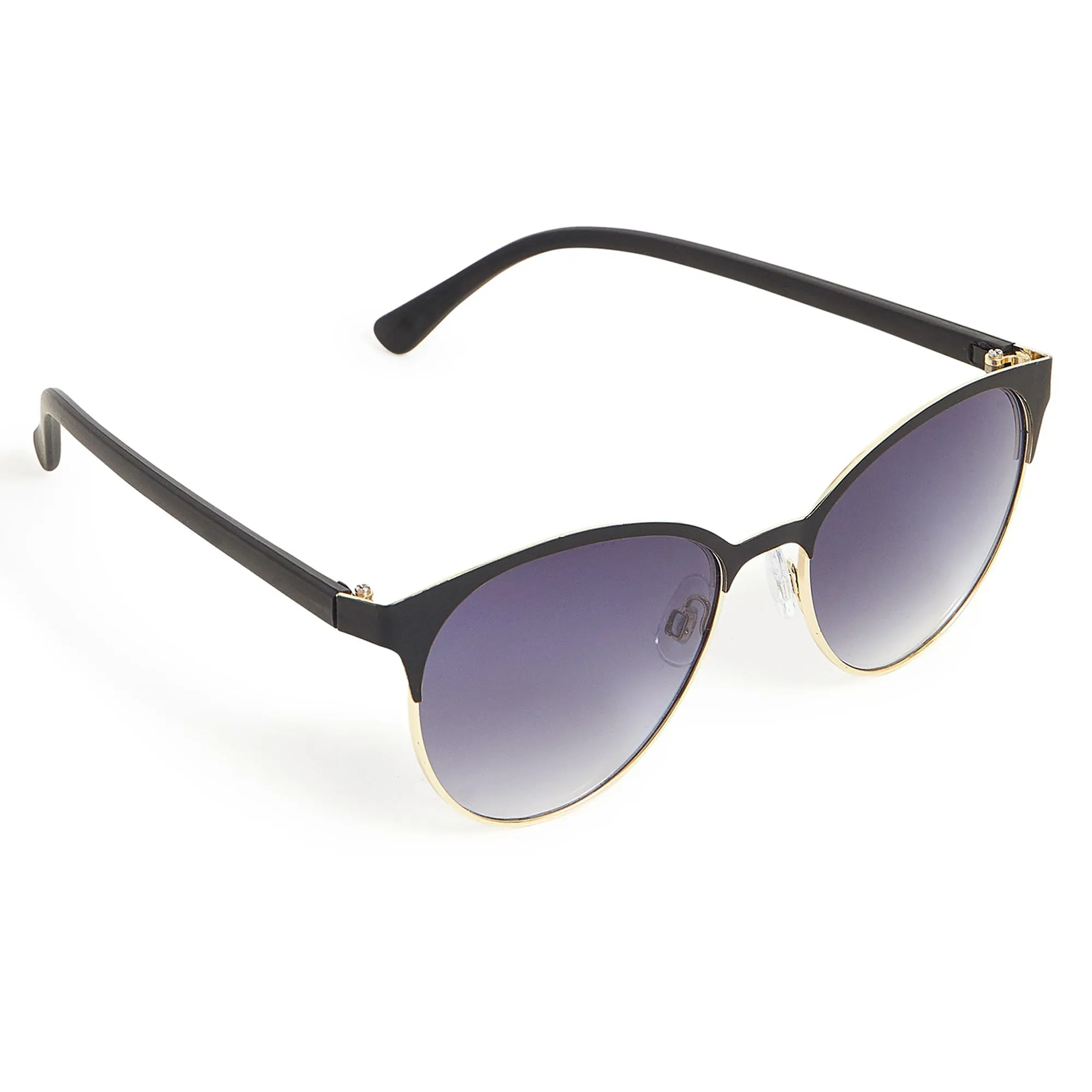 Accessorize London Women's Matte Metal Detail Sunglasses