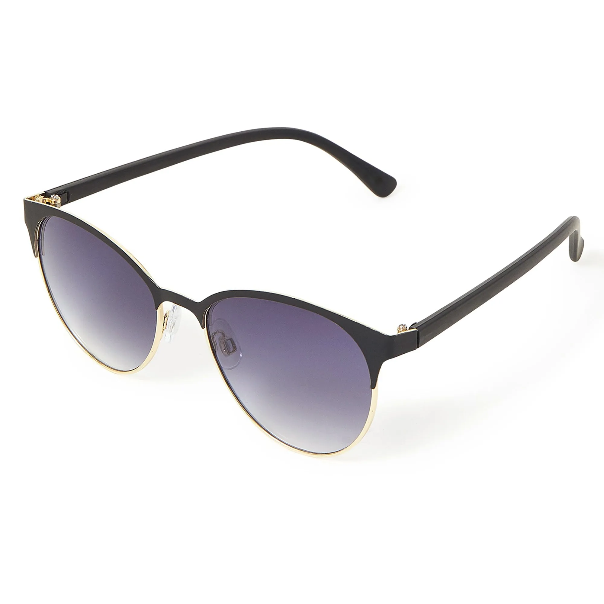 Accessorize London Women's Matte Metal Detail Sunglasses