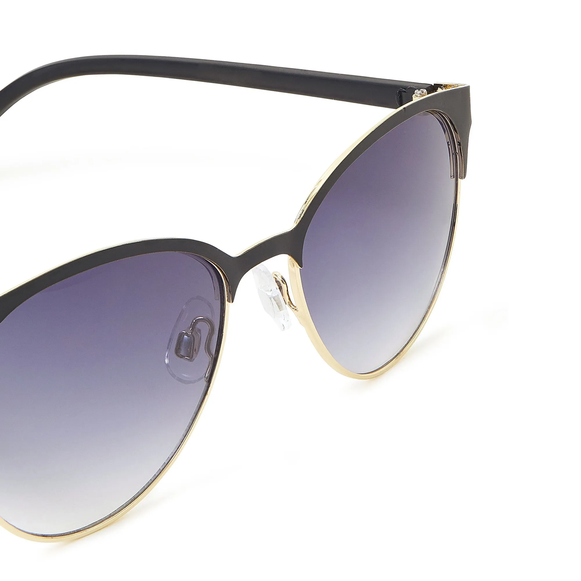 Accessorize London Women's Matte Metal Detail Sunglasses