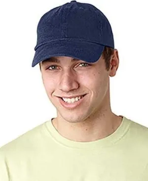 Adams ACEB101 Brushed Cotton Six-Panel Twill Cap - Navy