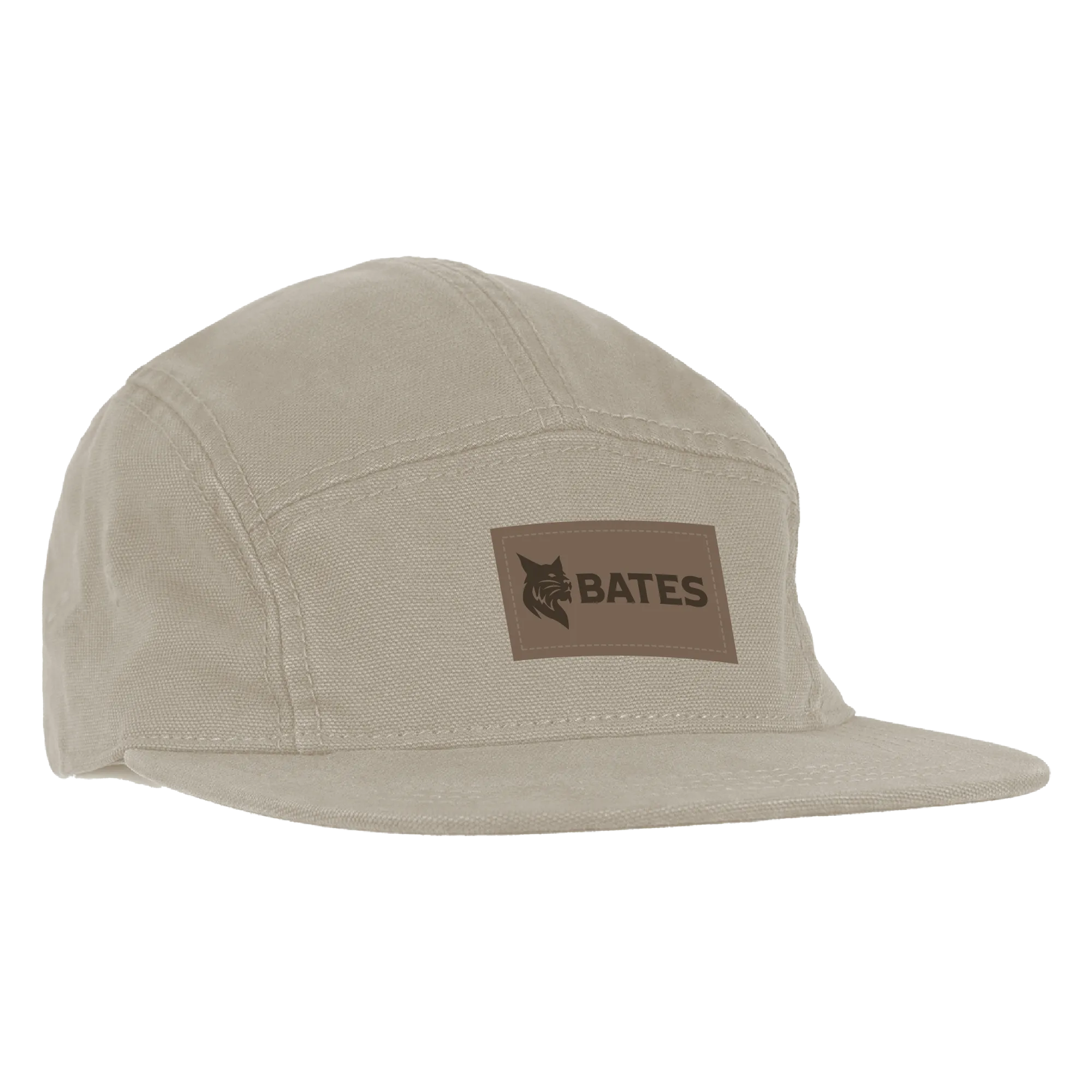 AHEAD Mid Fit, Putty Cap with Rectangular patch and Bates Bobcat and logo