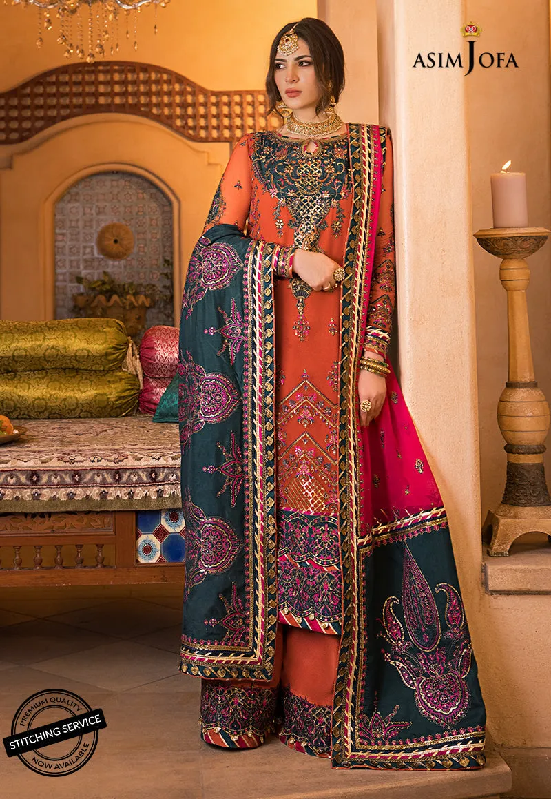 AJBN-08 EMBROIDERED SILK 3 PCS