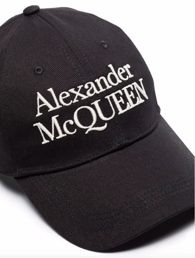 Alexander McQueen logo-embroidered baseball cap