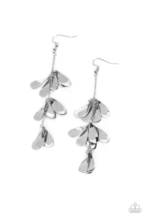 Arrival CHIME Silver Earrings - Paparazzi Accessories