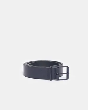 B1 Leather Belt in Dark Blue