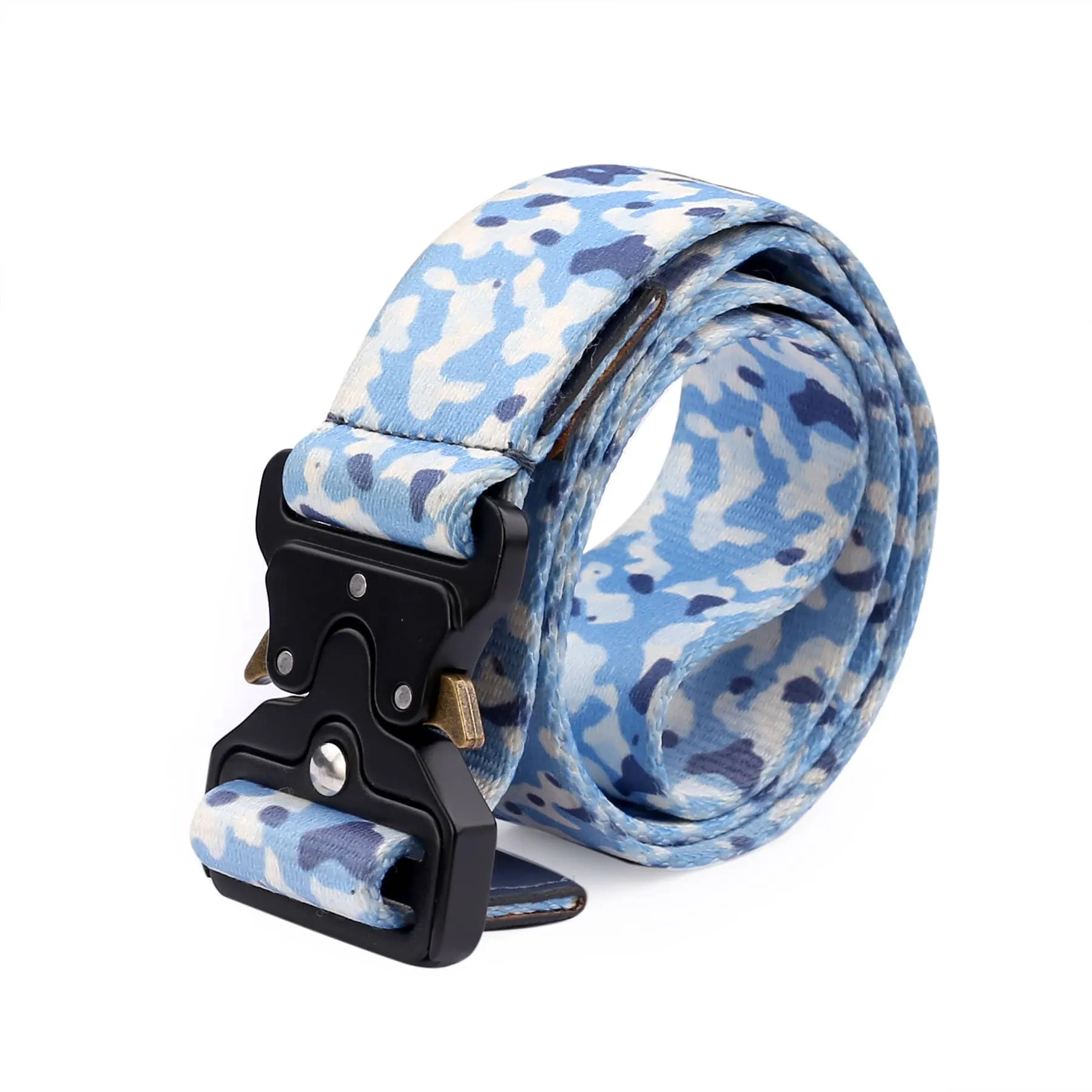 Bacca Bucci Recon Ranger Tactical Series: Robust Nylon Quick-Release Buckle Belt for Men