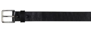 Black 1 3/4" Bonded Leather Garrison Belt