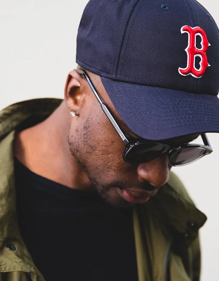 Boston Red Sox 9FORTY Strapback Cap - Navy/Red