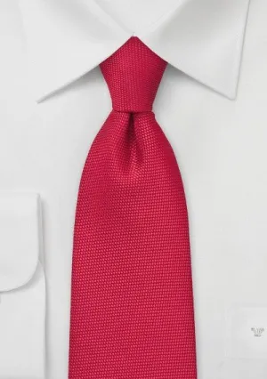 Bright Red MicroTexture Necktie