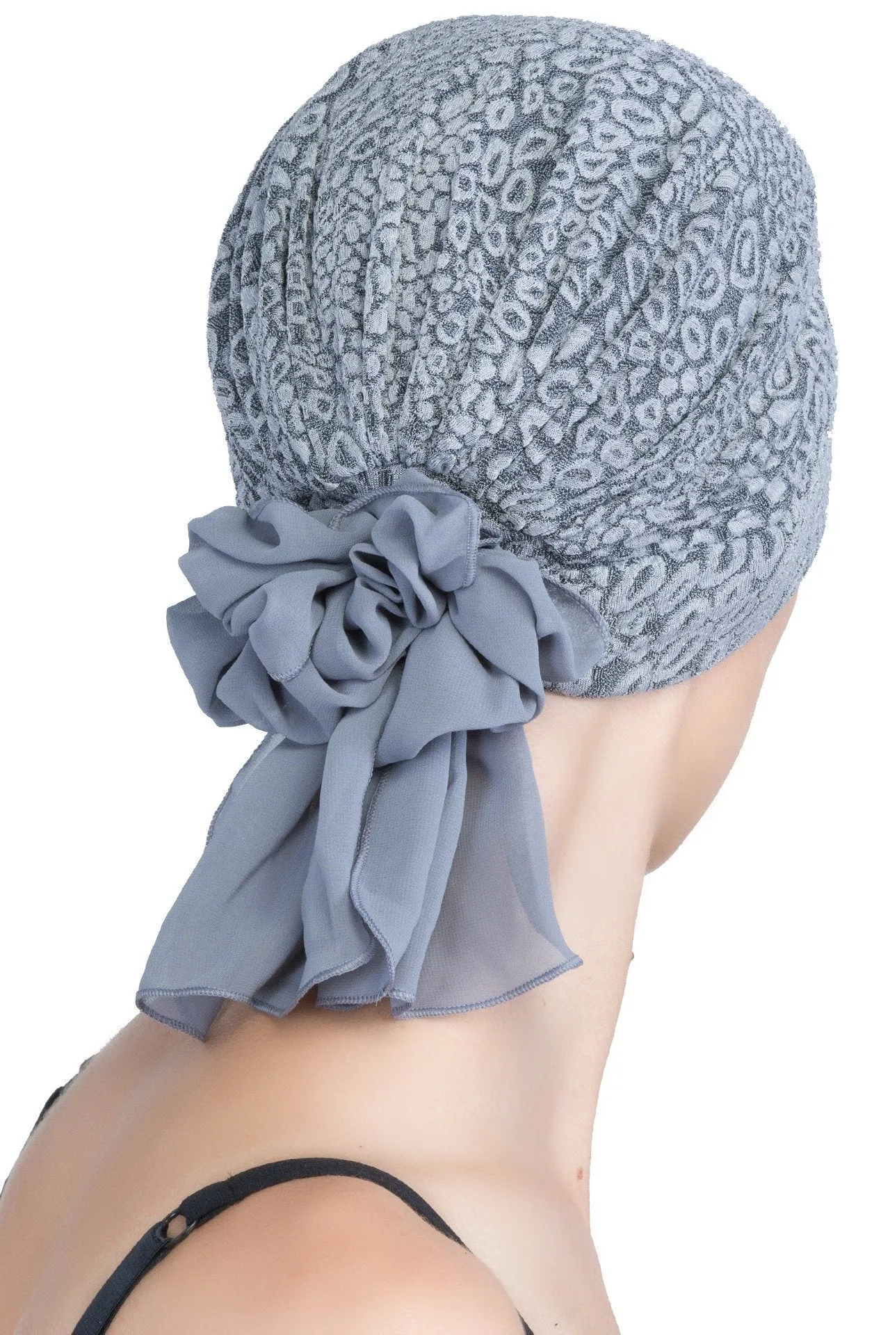 Brocade Headwear with Georgette Bow Tie