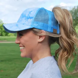 BT-5 C.C Pony Caps Light Blue Tie Dye