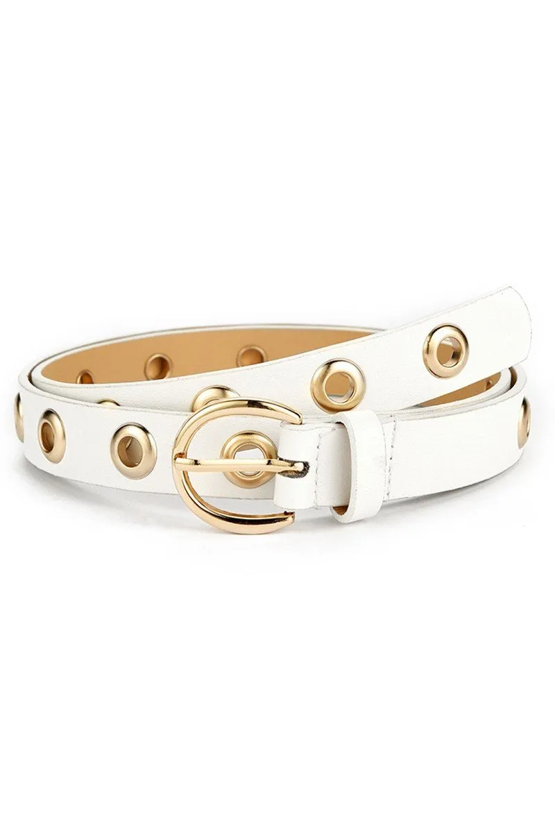 CASUAL ROUND BUCKLE FASHION BELT