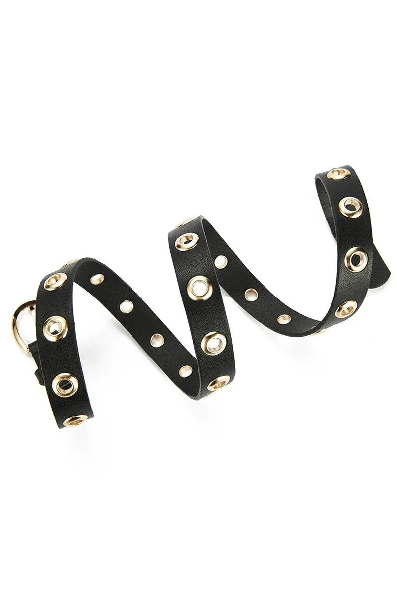 CASUAL ROUND BUCKLE FASHION BELT