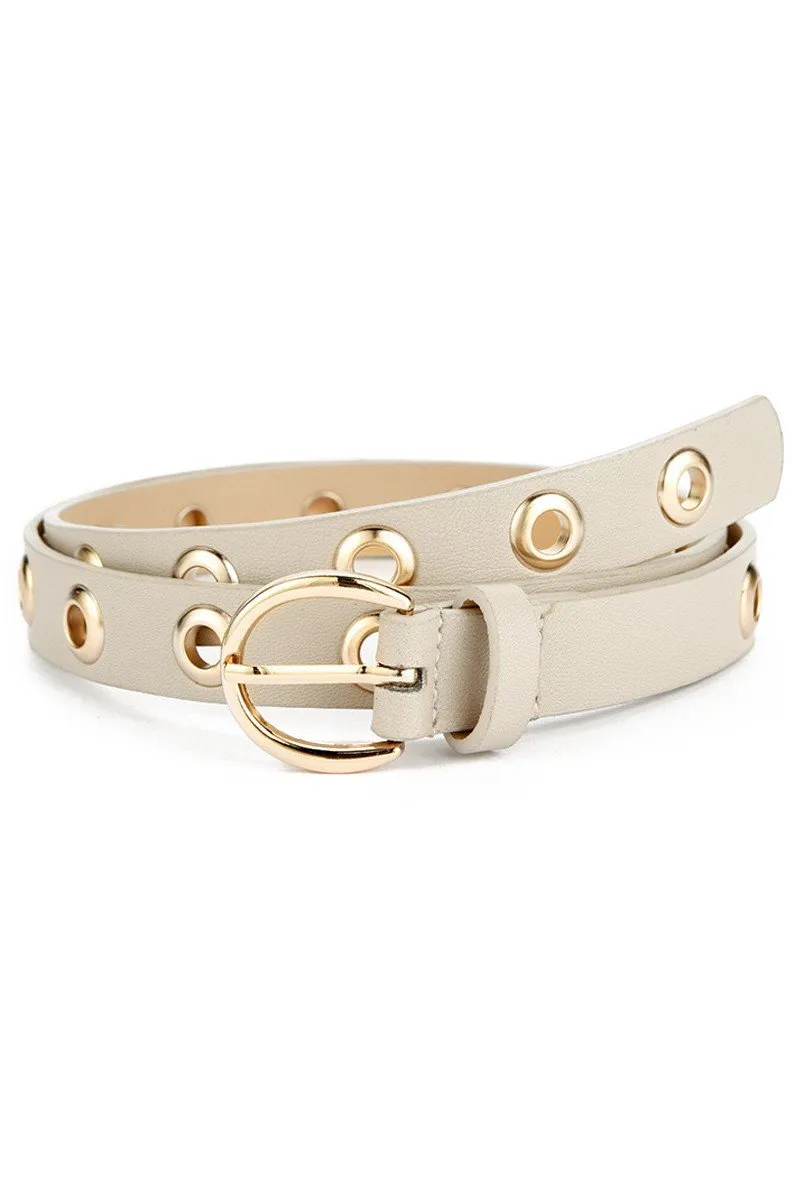 CASUAL ROUND BUCKLE FASHION BELT