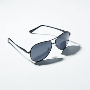 Chokore Classic Black Aviator Sunglasses (Black)