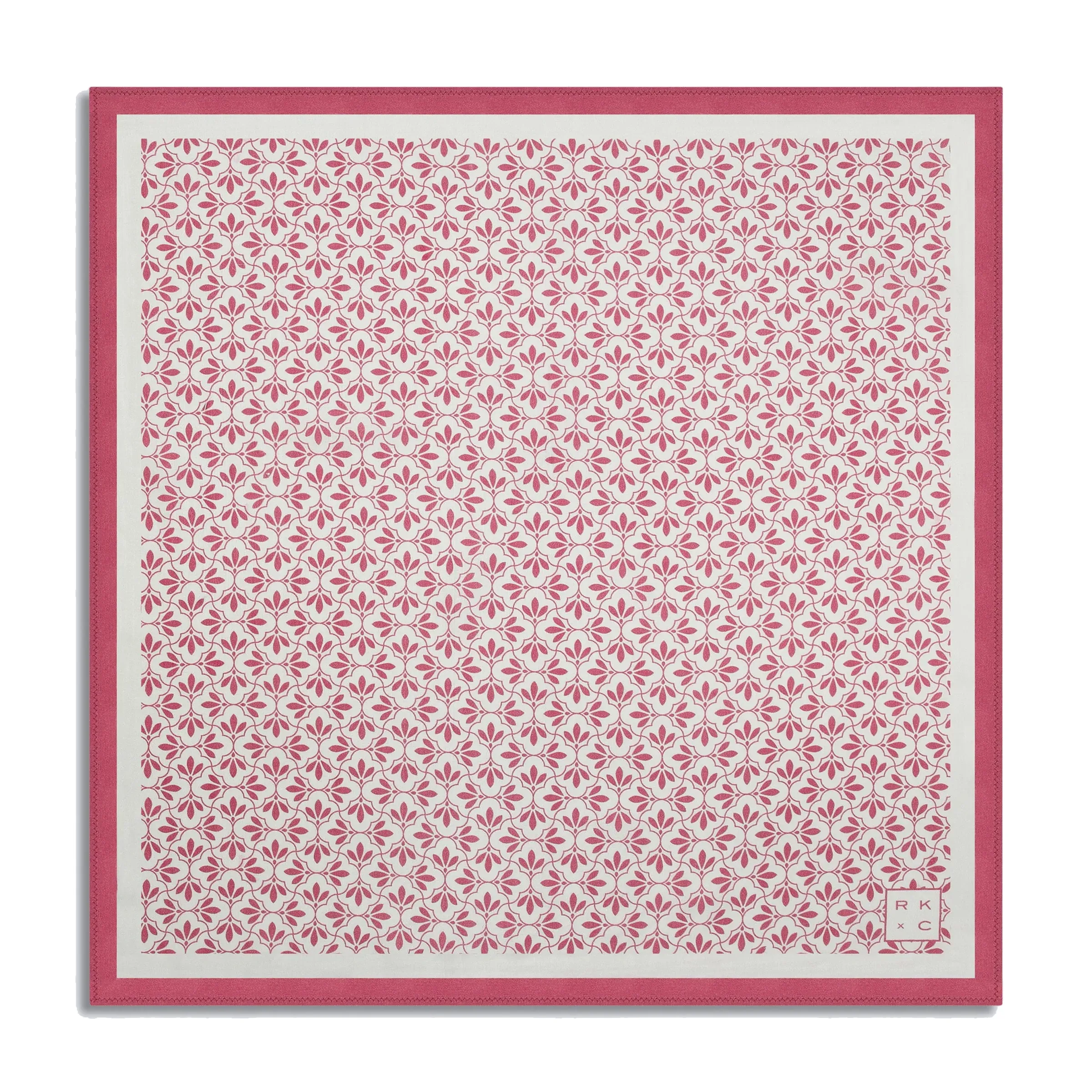 Chokore Jaali Good (Pink) - Pocket Square &  Flamingo Pink Silk Tie - Solids line