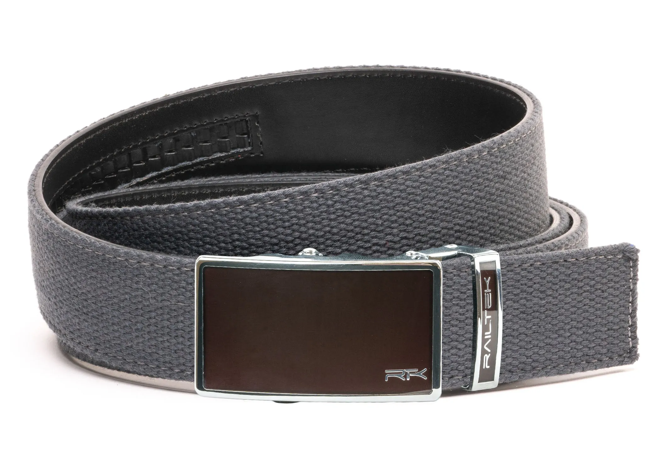 Chrome Dark Brown Railtek™ Belt