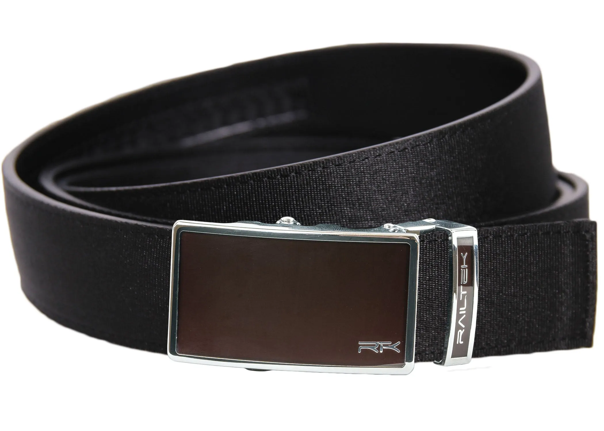 Chrome Dark Brown Railtek™ Belt