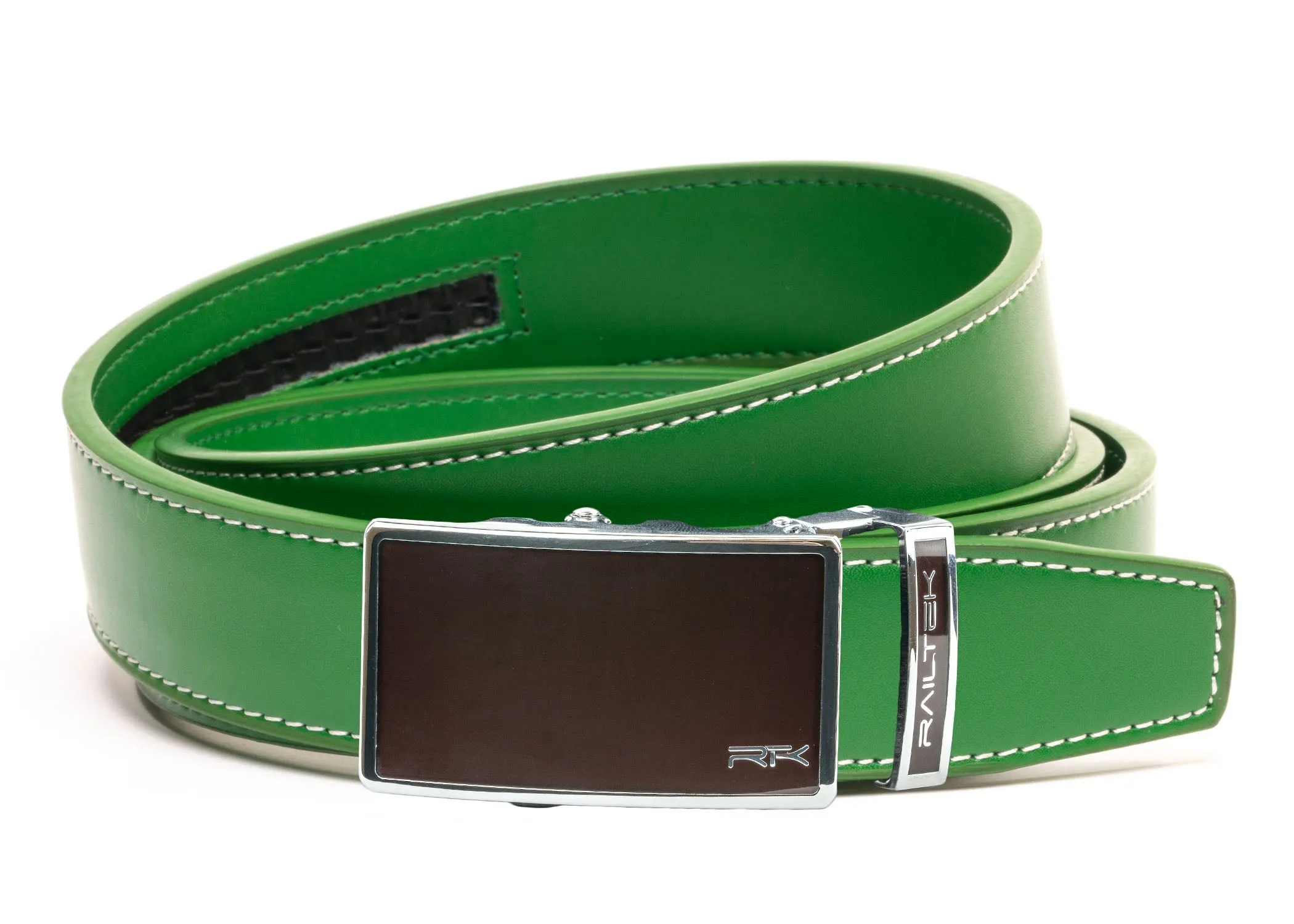 Chrome Dark Brown Railtek™ Belt