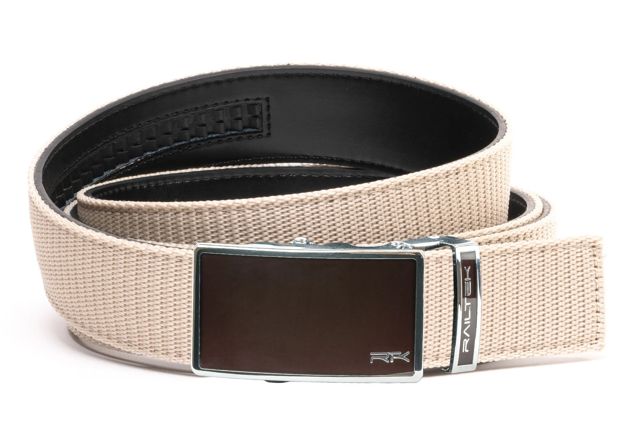 Chrome Dark Brown Railtek™ Belt