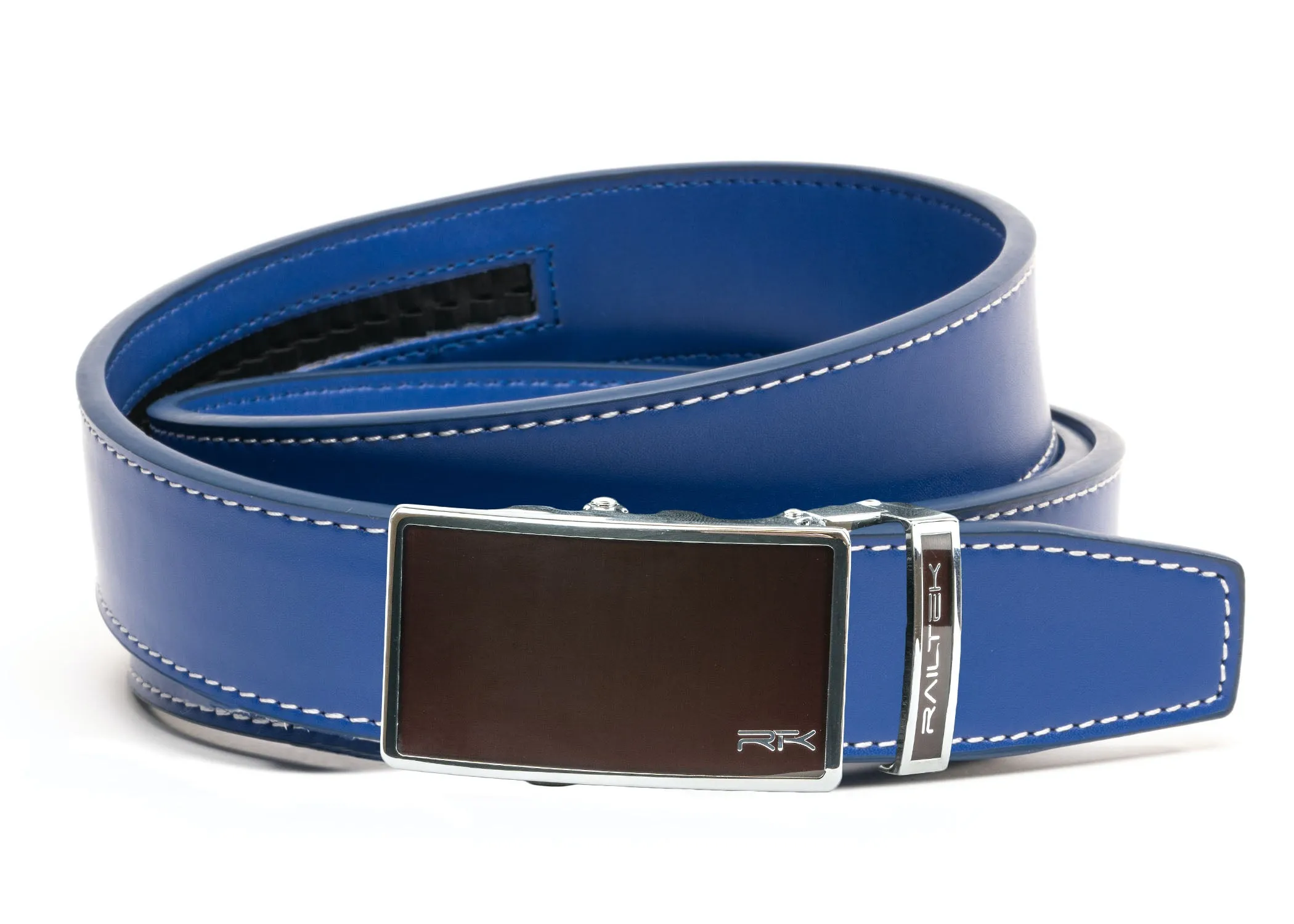 Chrome Dark Brown Railtek™ Belt