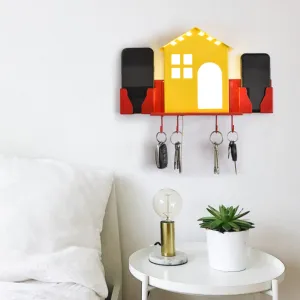 Crinds Wall Lamp Night Lamp With Mobile Charging Stand and Key Hangers