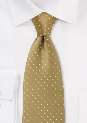 Gold Polka Dot Necktie