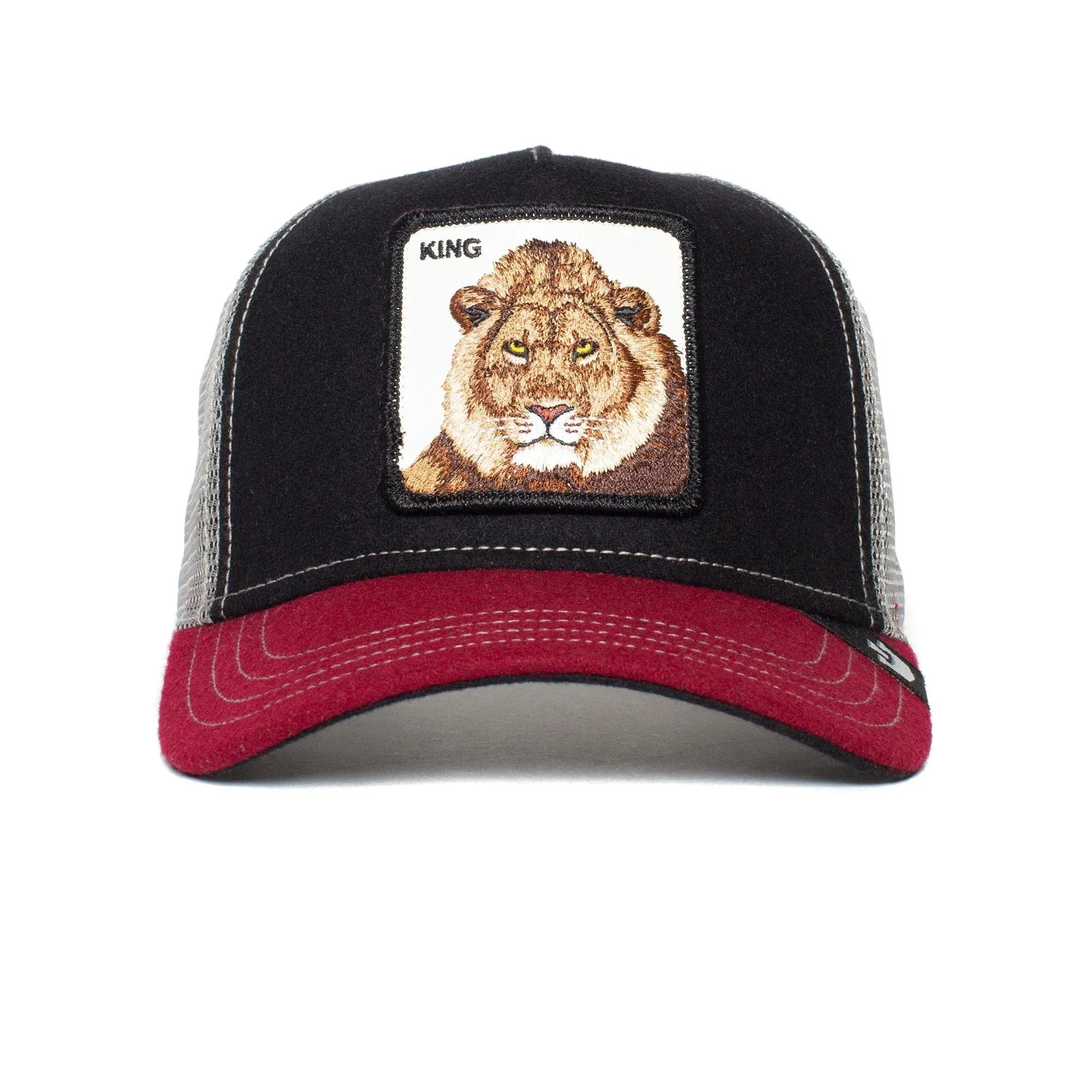 Goorin Bros - Animal Trucker Cap - Lion King - CircWool of Life - Black & Burgundy