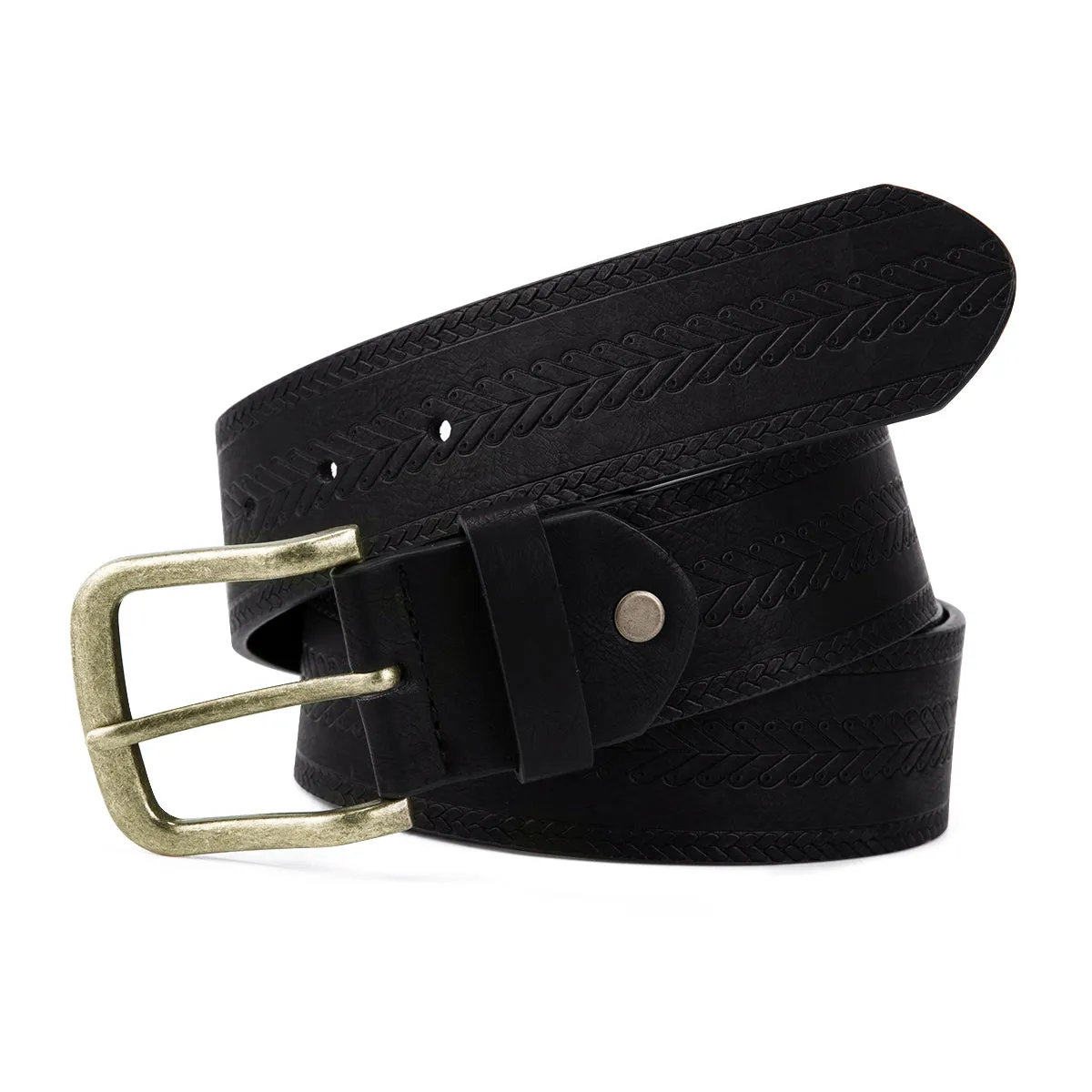 Herringbone Embossed Belt 4 Colors