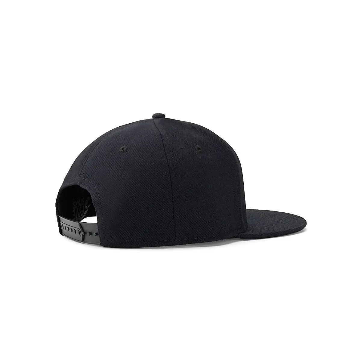 JJFU CIRCLE LOGO FLATBILL HAT - BLACK