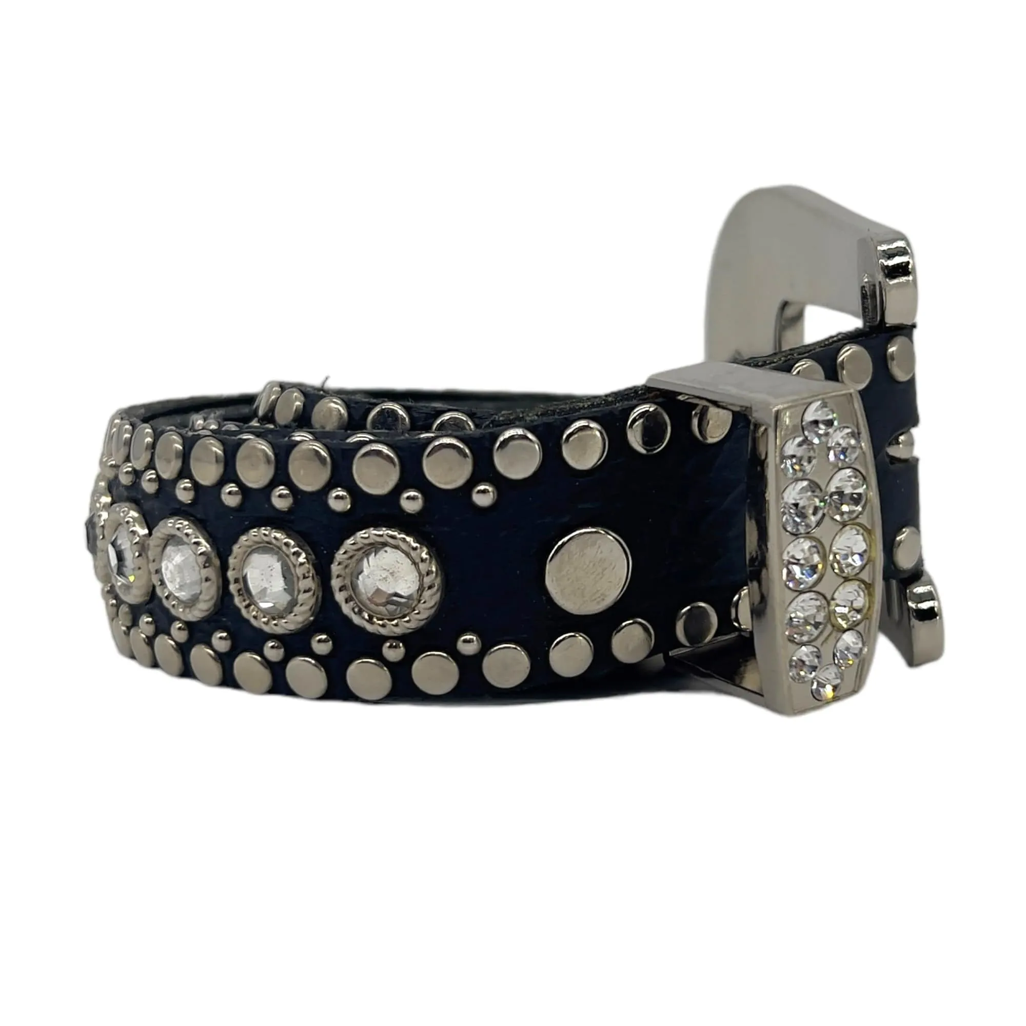 KIPPYS Swarovski Crystal Embellished Western Style Cowgirl Belt - Black