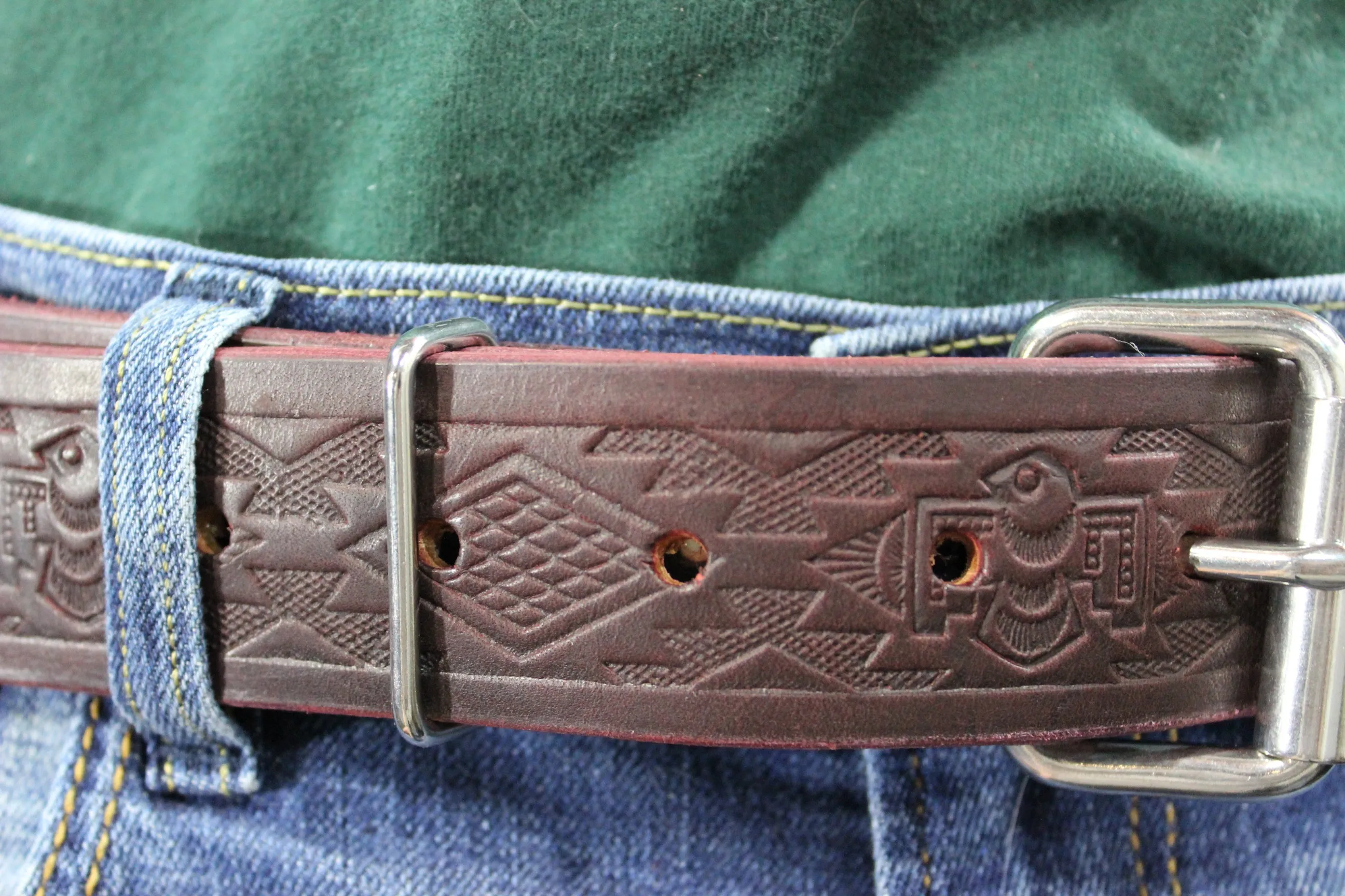 Latigo Thunderbird Embossed Belt