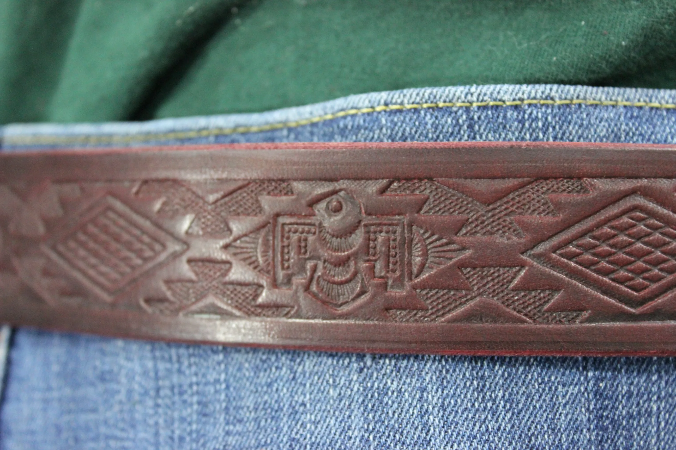 Latigo Thunderbird Embossed Belt