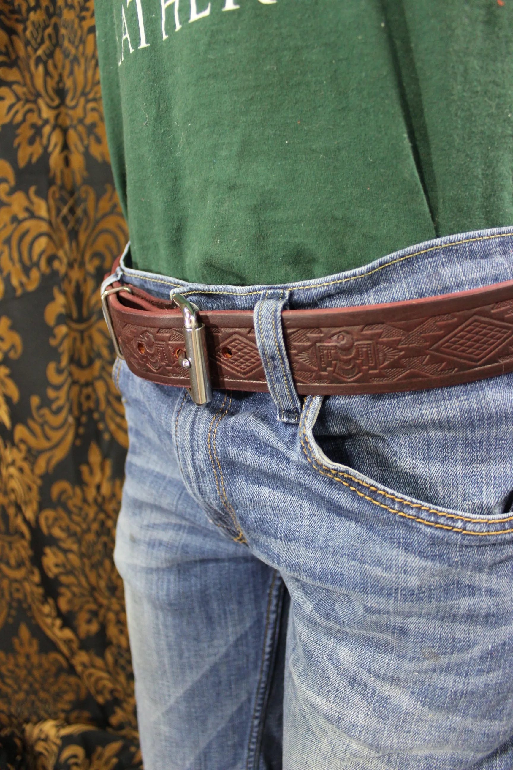 Latigo Thunderbird Embossed Belt