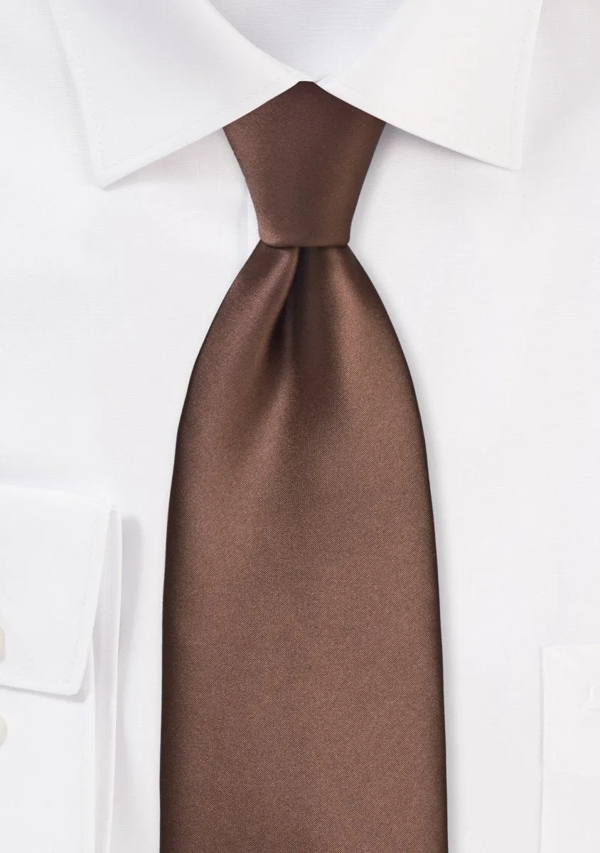 Mocha Solid Necktie