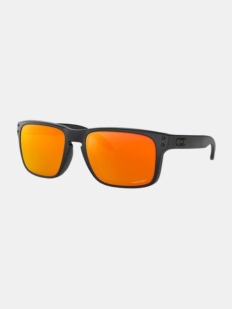 Oakley Holbrook Prizm Sunglasses - Matte Black / Prizm Ruby Iridium