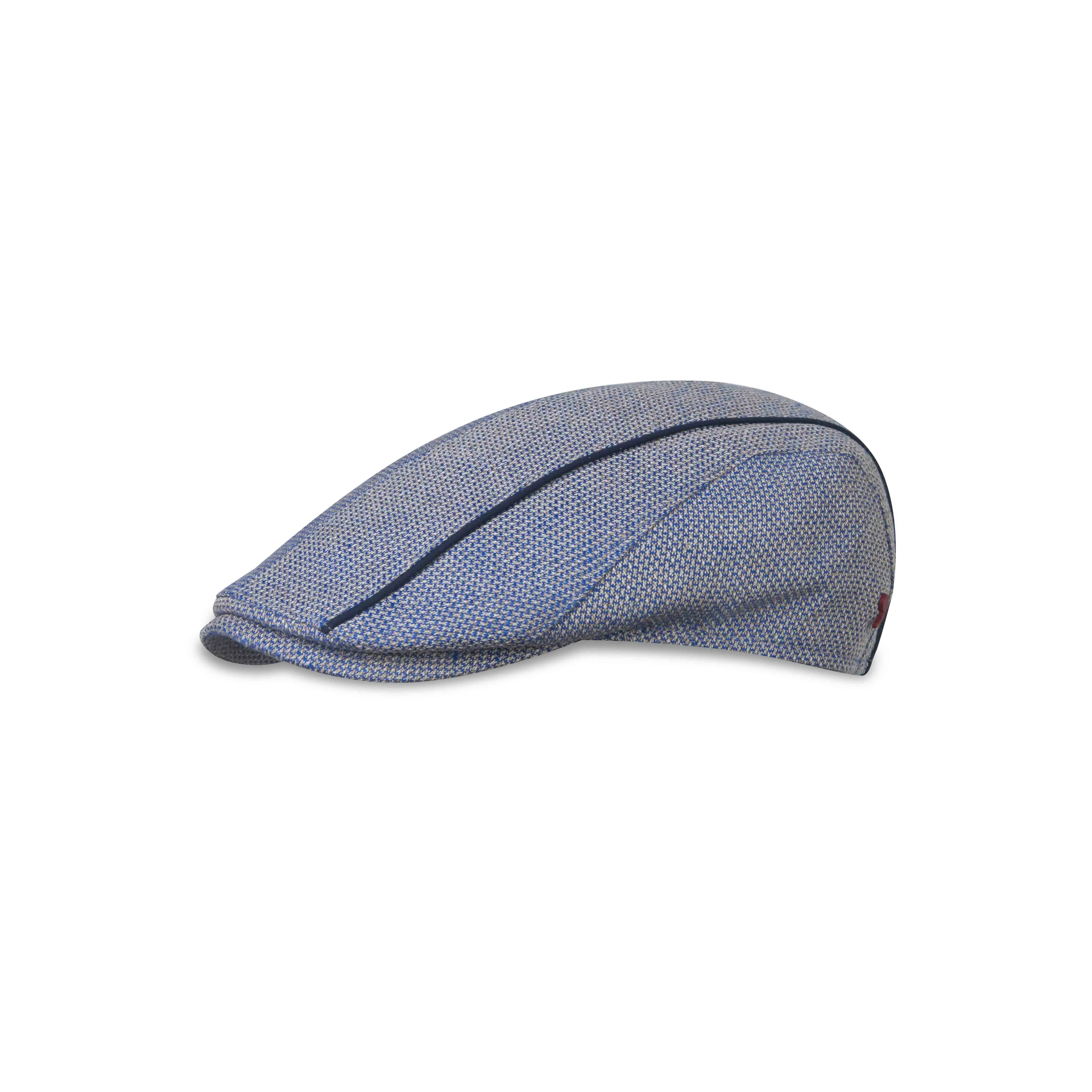 "The Sky Blue Stripe" Flat Cap by Alfonso D'Este