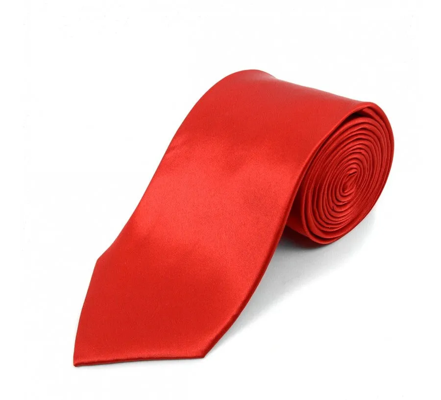 Silk solid satin tie 1551301