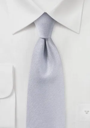 Silver MicroTexture Necktie