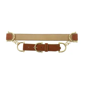 Streets Ahead Gold Horsebit Belt