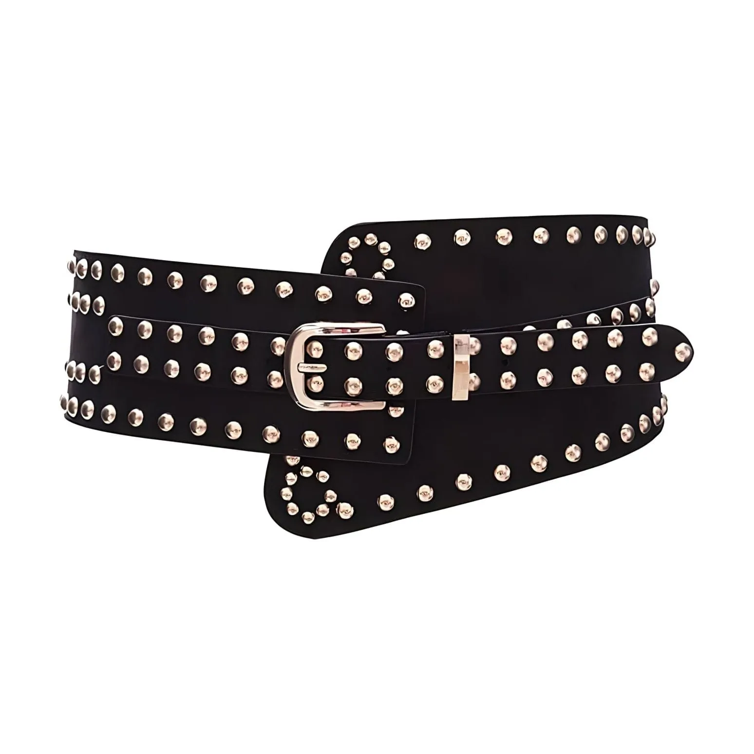 The Harmonica Faux Leather Waistband Belt - Multiple Colors