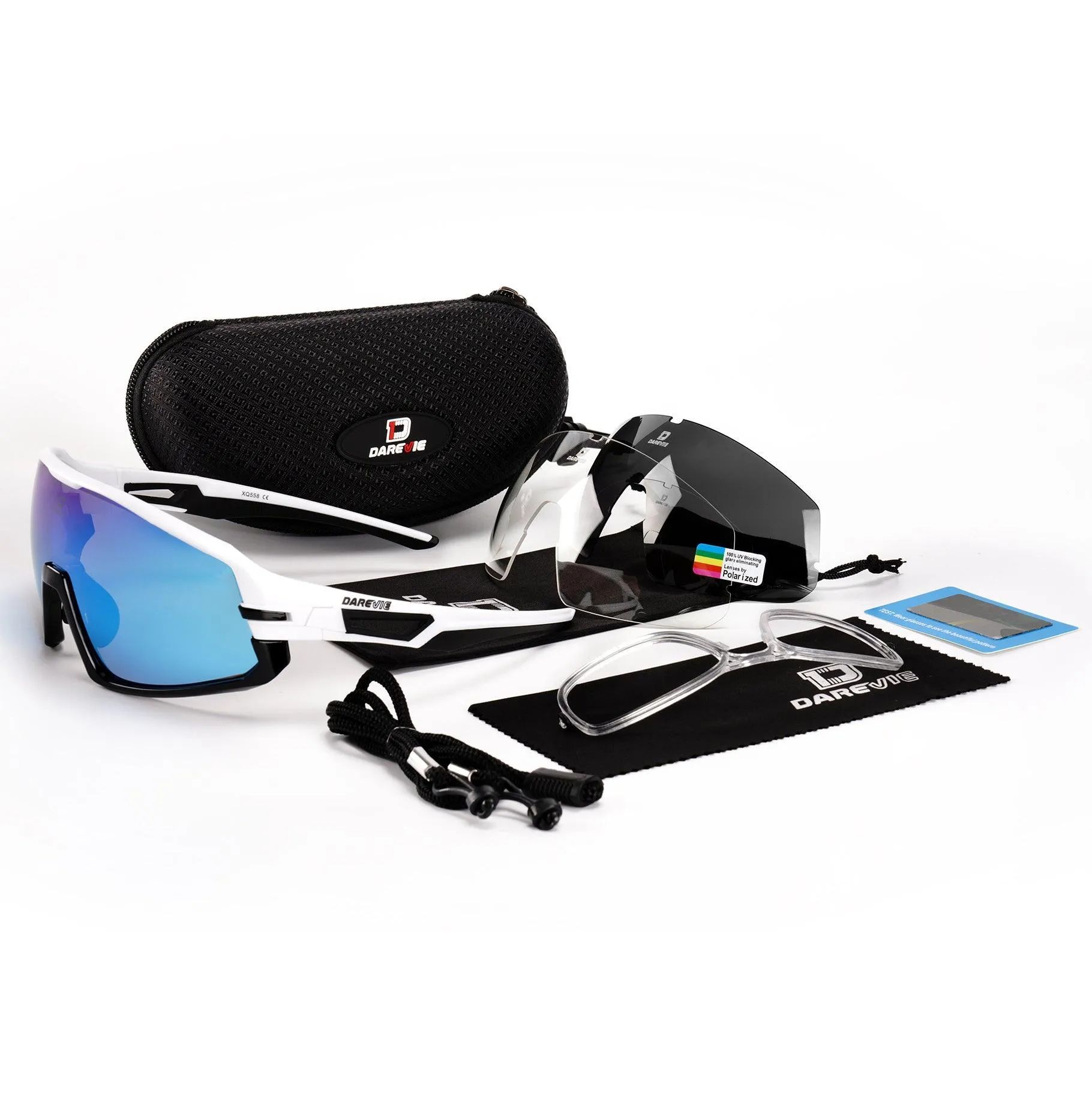 TR90 CYCLING GLASSES - WHITE